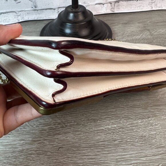 Coach Callie Foldover 24909 Chain Clutch with Metal Tea Rose - Picture 5 of 9